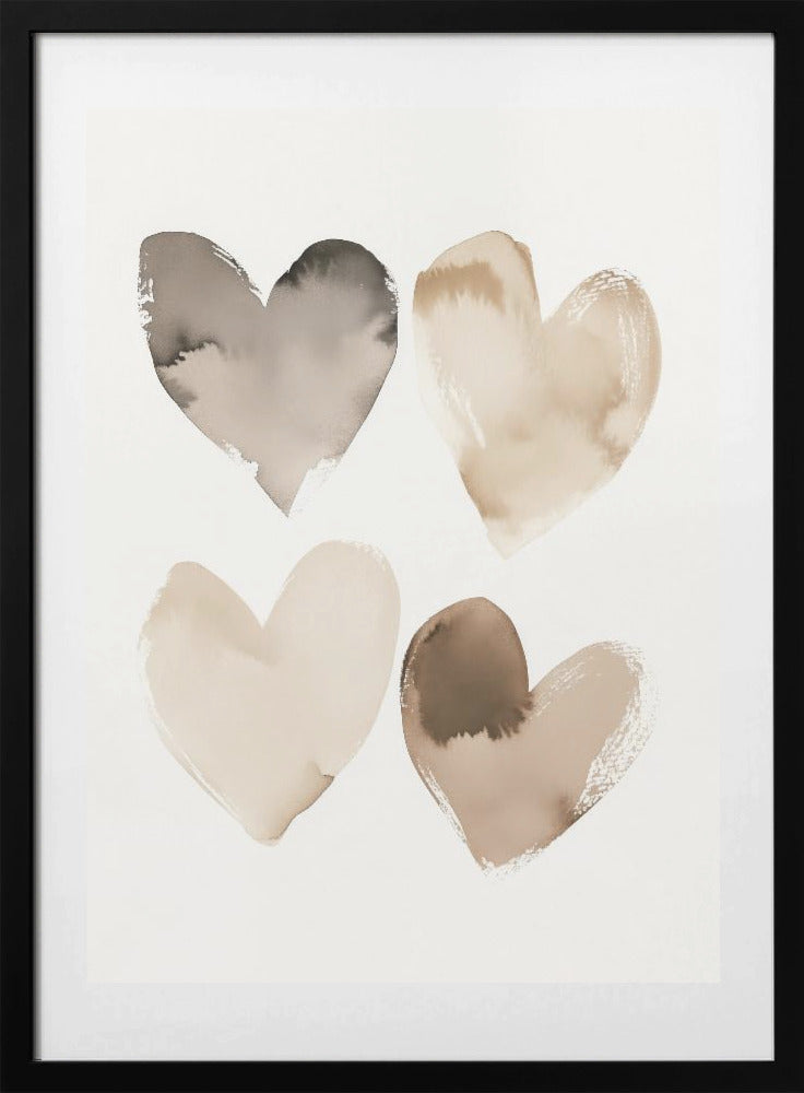 Earthy Hearts - Art Print by Treechild