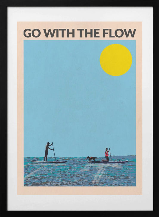 Go With the Flow - Art Print by WallChart Art Studio