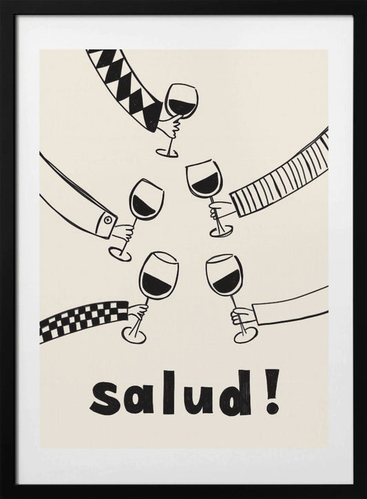 Pictufy Festive Salud Red A2 - Art Print by Rio Soléy