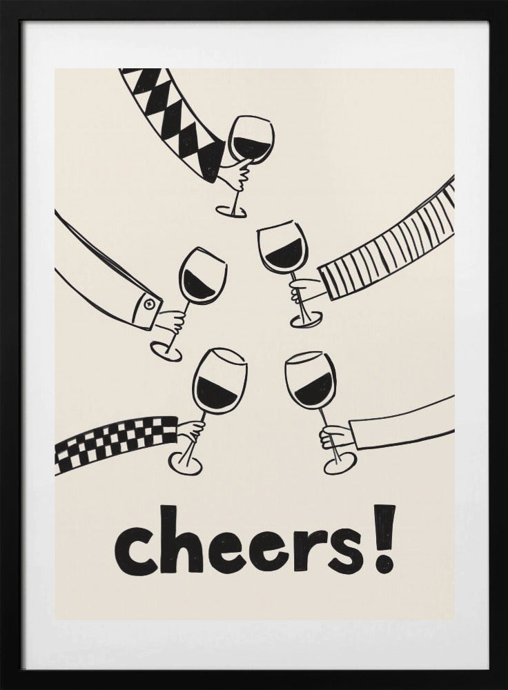Cheers! Wine Celebration - Art Print by Rio Soléy