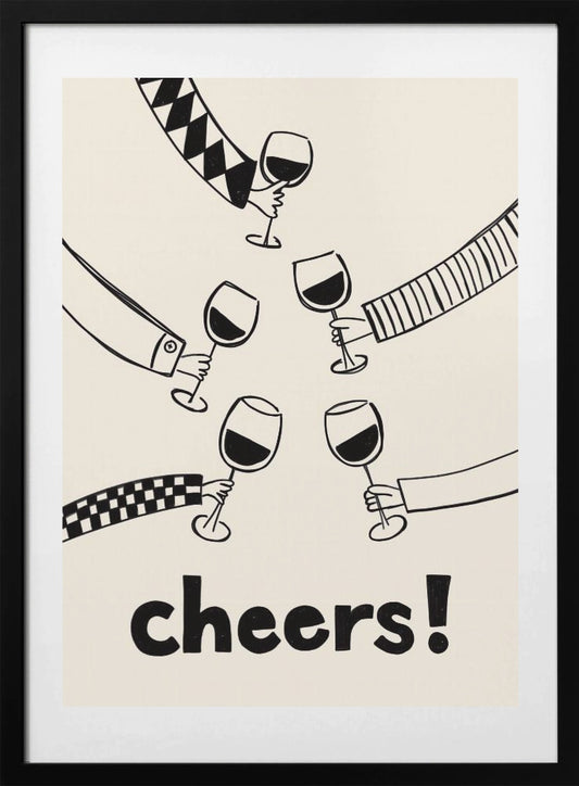 Cheers! Wine Celebration - Art Print by Rio Soléy