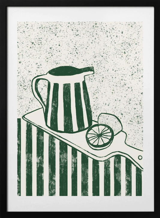 GREEN SERVED - Art Print by Gulcihan Ozguc