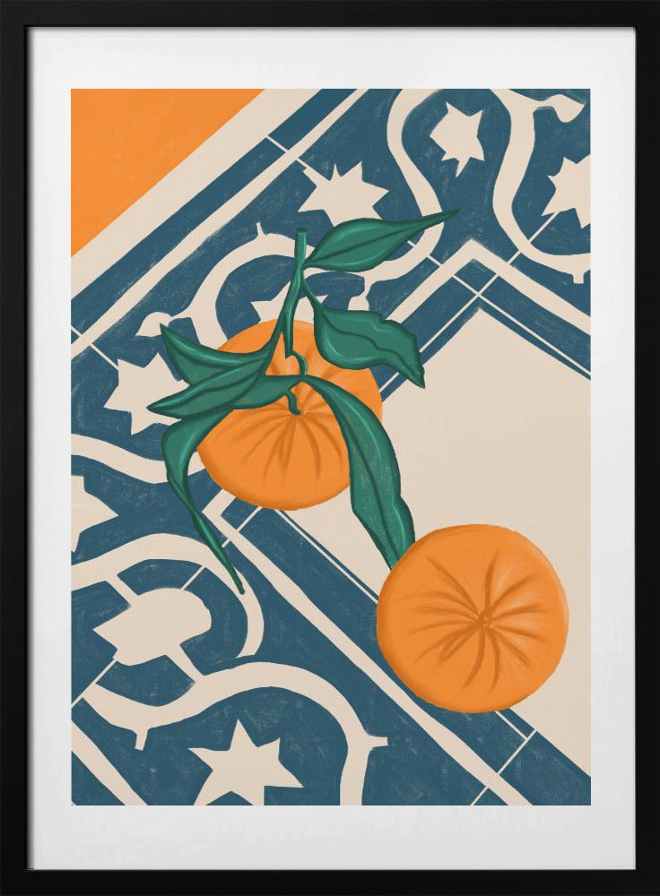 SUMMER MANDARINS - Art Print by Gulcihan Ozguc