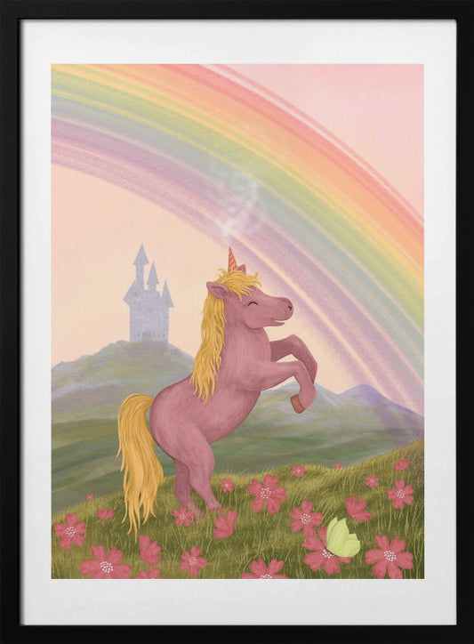 Rainbow Unicorn - Art Print by EMELIEmaria