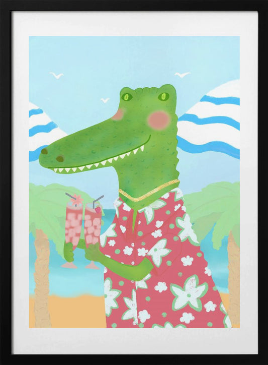 Tropical Refreshments - Art Print by Aliya Putrus