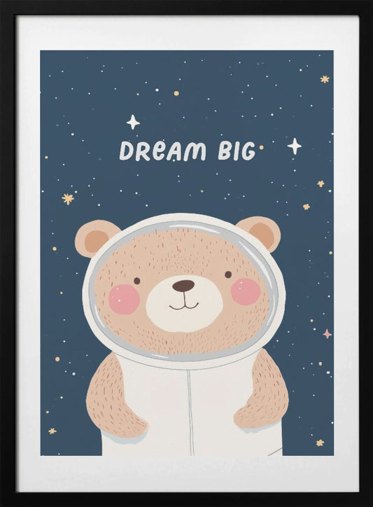 Space Explorer Bear - Art Print by Treechild