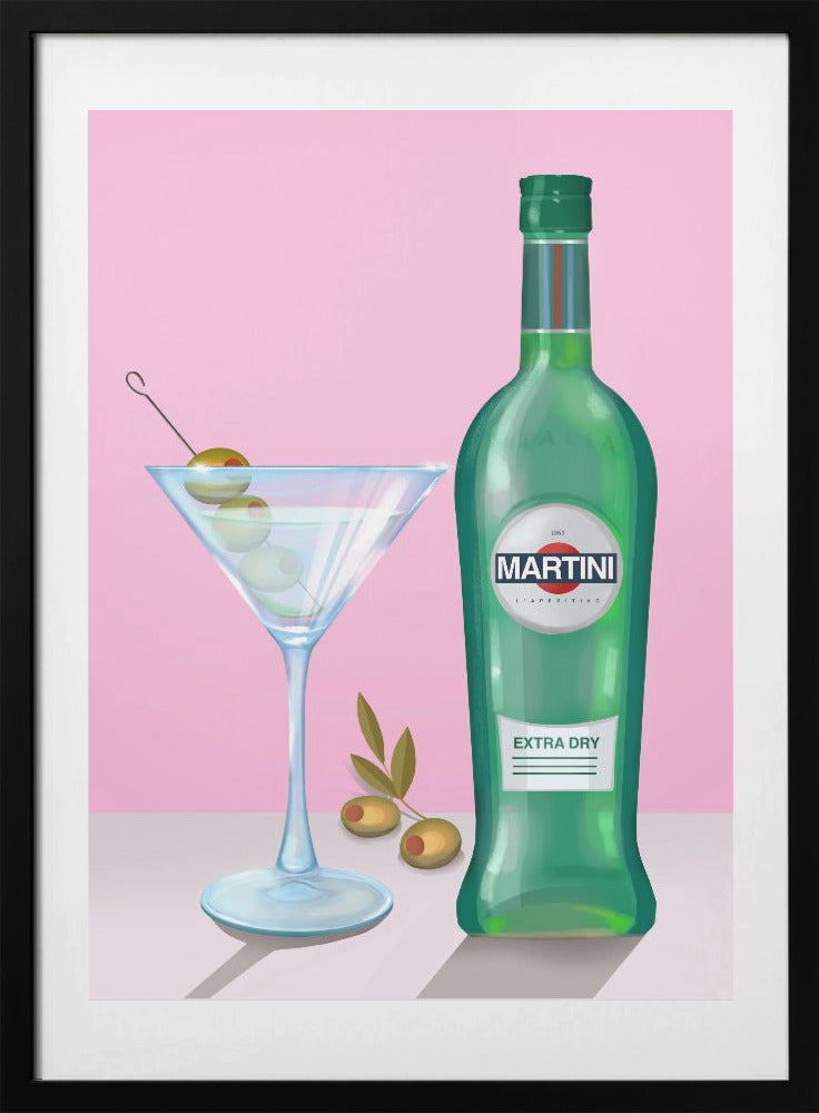 Martini Cocktail - Art Print by Petra Lizde