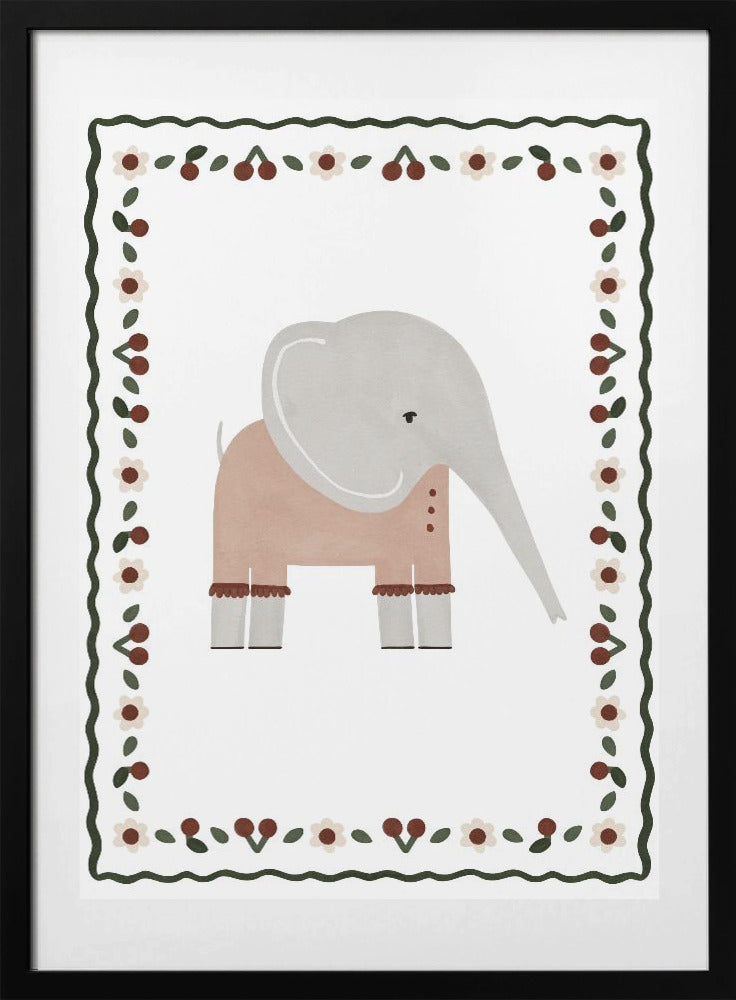 Elephant Elegance - Art Print by Treechild