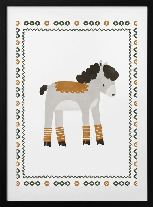 Playful Pony Parade - Art Print by Treechild