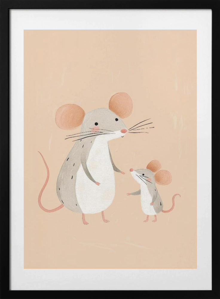 Mouse Family Portrait - Art Print by Treechild