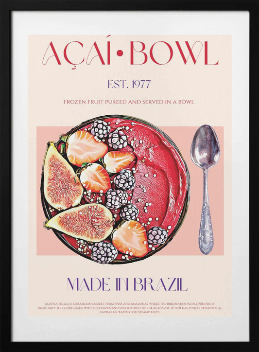 Acai Bowl - Art Print by Nazma Khokhar