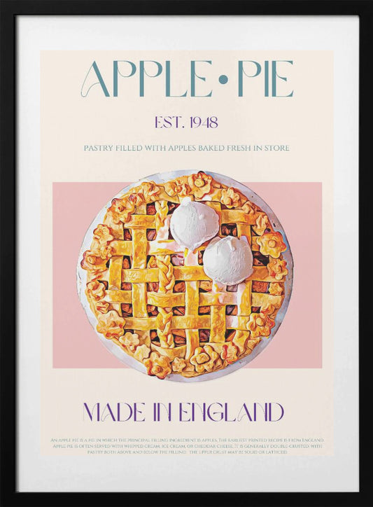Apple Pie - Art Print by Nazma Khokhar