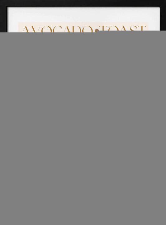 Toast with Avocado - Art Print by Nazma Khokhar