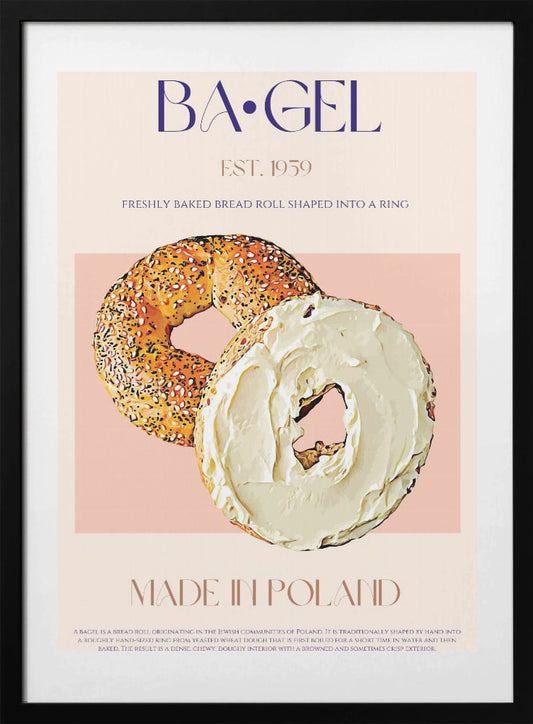 Polish Bagel Delight - Art Print by Nazma Khokhar