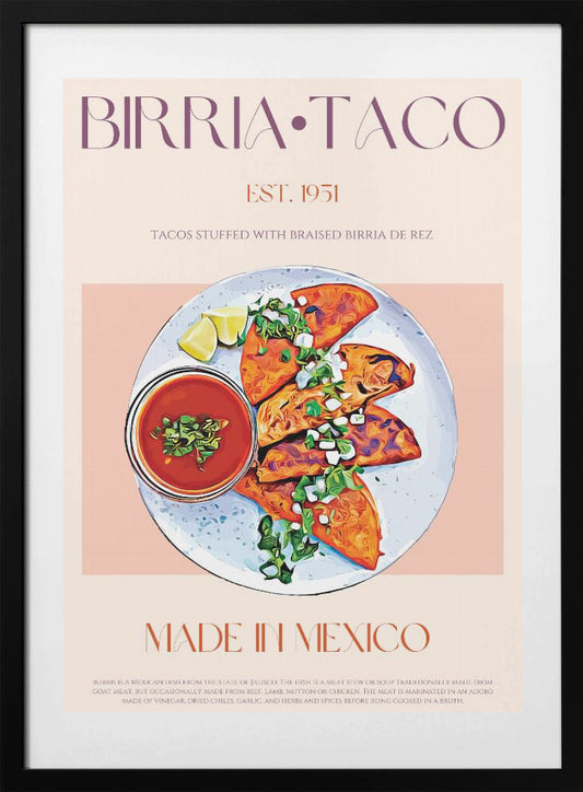 Delicious Birria Bites - Art Print by Nazma Khokhar