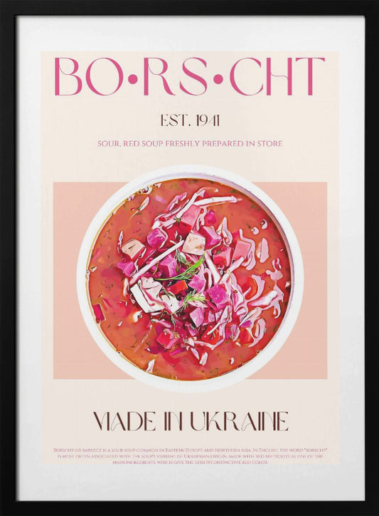 Ukrainian Borscht Bliss - Art Print by Nazma Khokhar