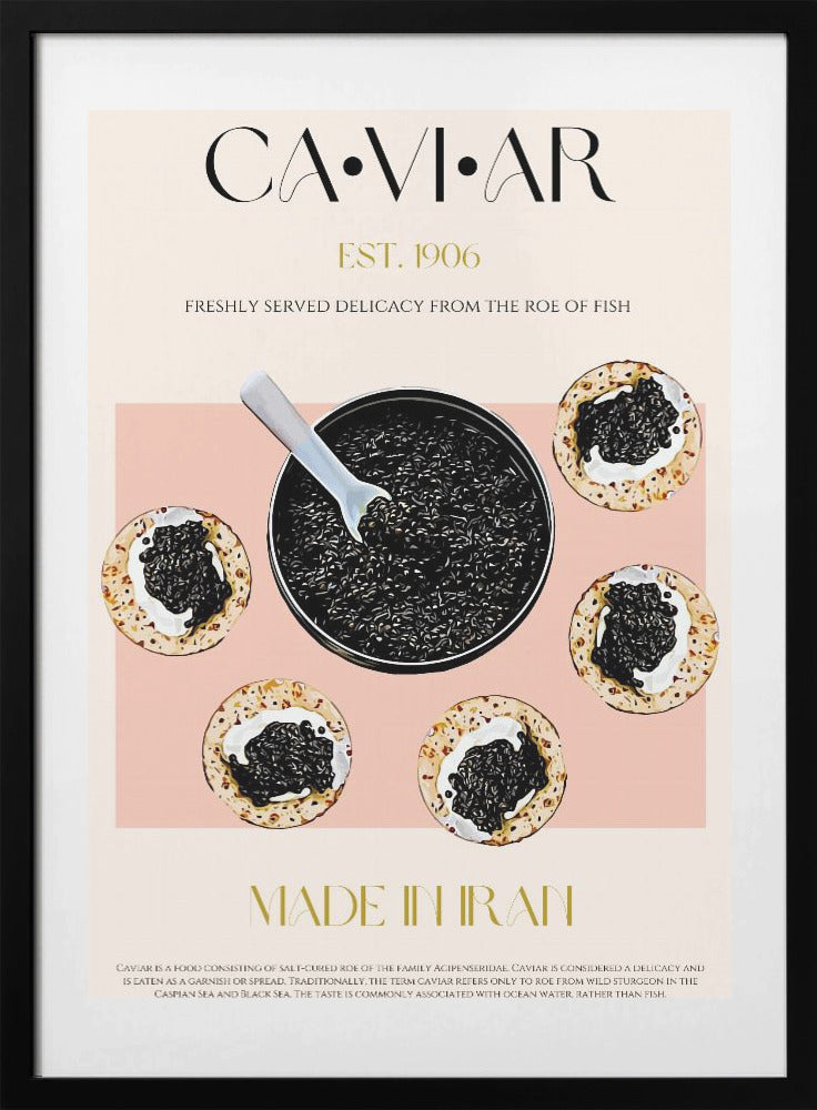 Luxury on Blini - Art Print by Nazma Khokhar