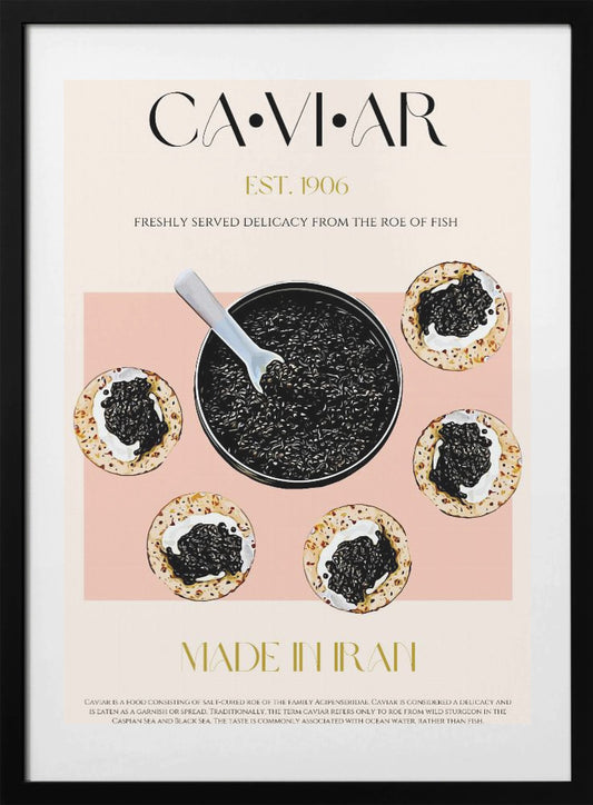 Luxury on Blini - Art Print by Nazma Khokhar