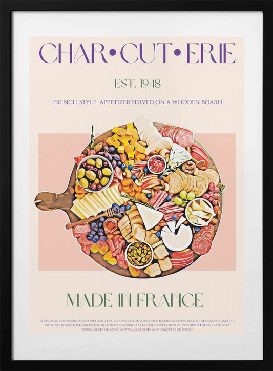 French Feast Board - Art Print by Nazma Khokhar