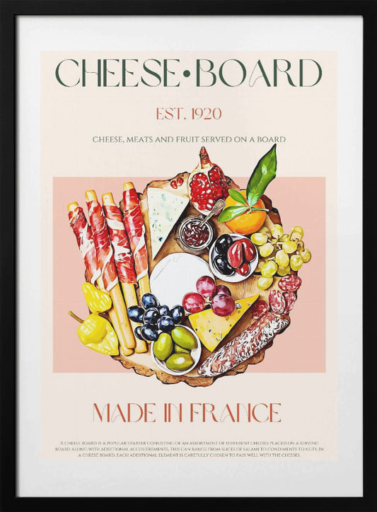 French Flair Feast - Art Print by Nazma Khokhar