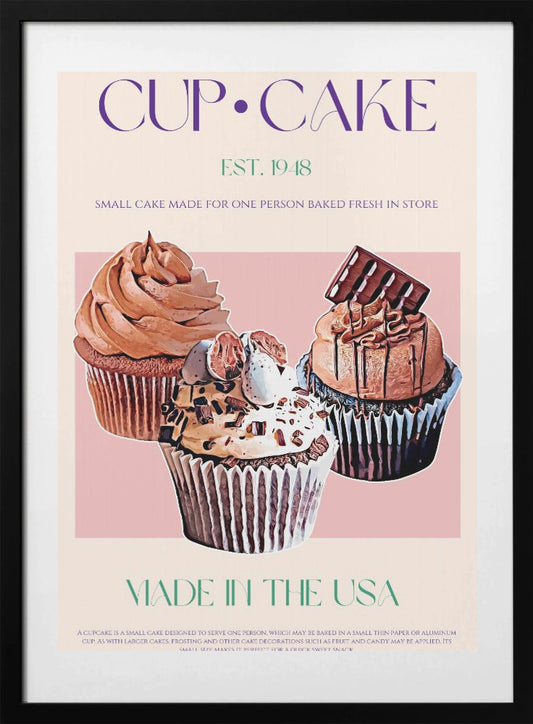 Decadent Cupcakes - Art Print by Nazma Khokhar