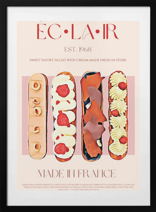 French Pastry Delight - Art Print by Nazma Khokhar