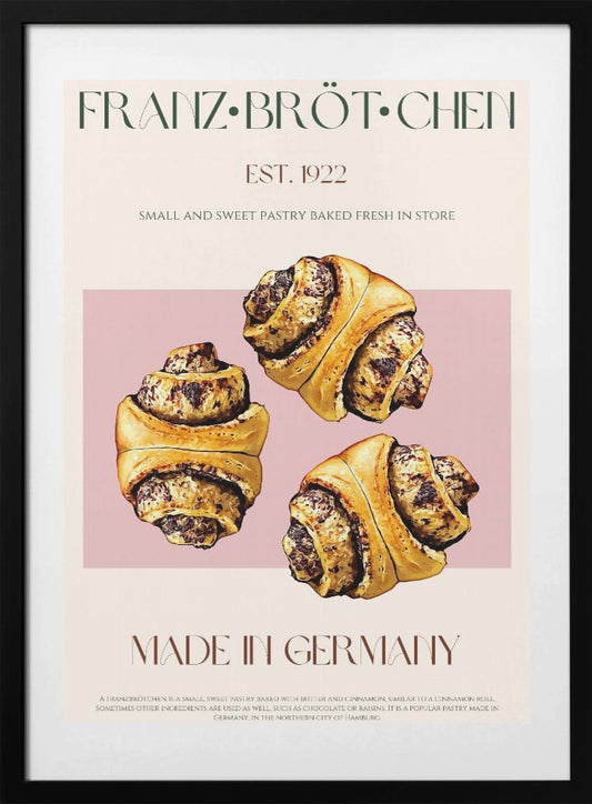 German Pastries Delight - Art Print by Nazma Khokhar