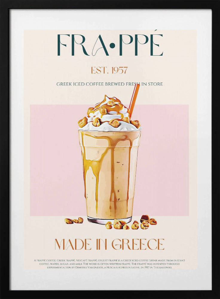 Greek Frappe Delight - Art Print by Nazma Khokhar