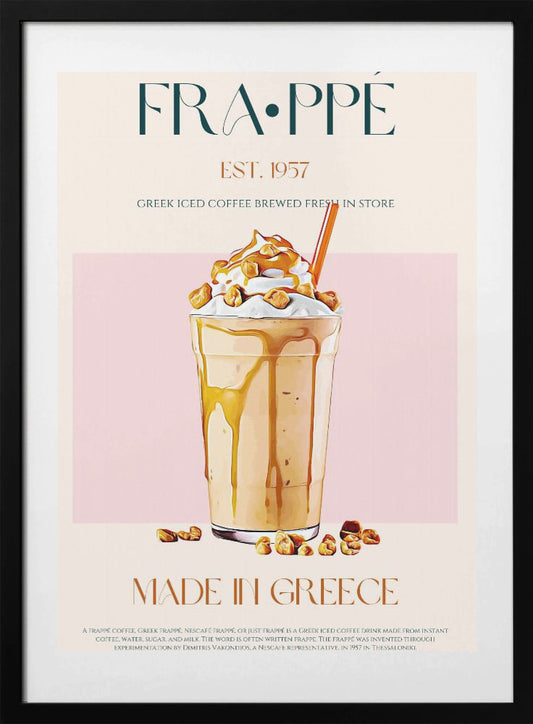 Greek Frappe Delight - Art Print by Nazma Khokhar