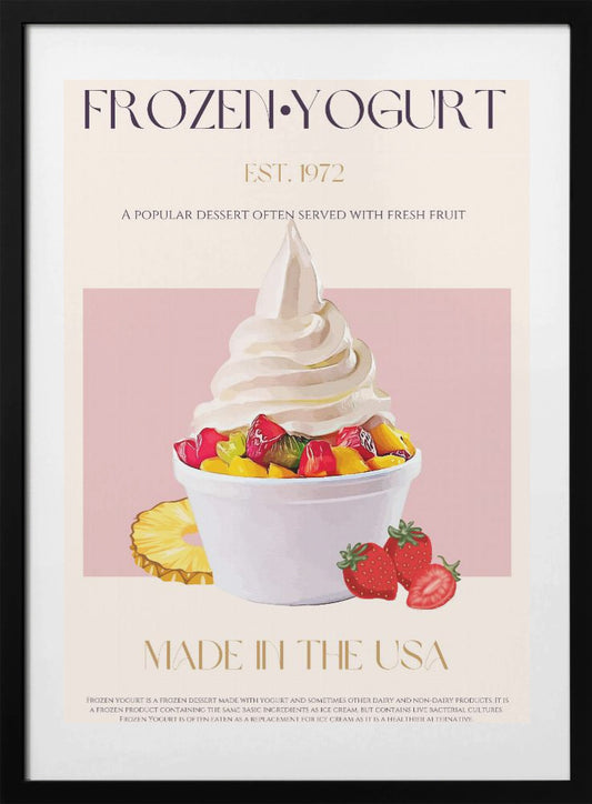 Swirl of Frozen Yogurt - Art Print by Nazma Khokhar