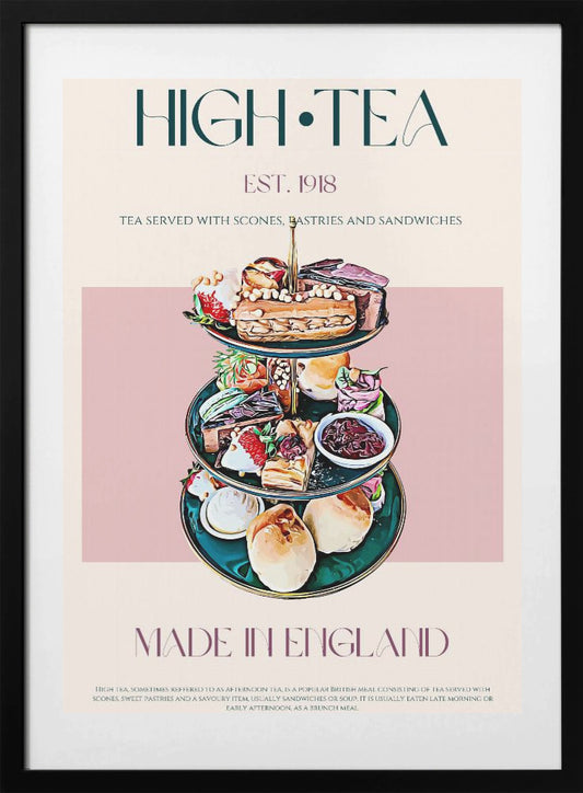 Elegant High Tea - Art Print by Nazma Khokhar
