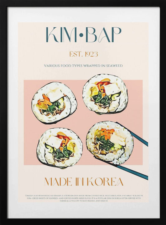 Kimbap Delight - Art Print by Nazma Khokhar