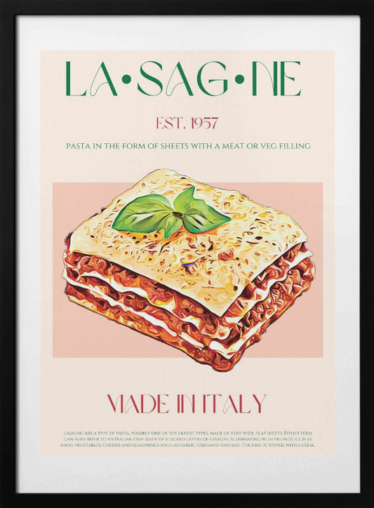 Layers of Lasagna - Art Print by Nazma Khokhar