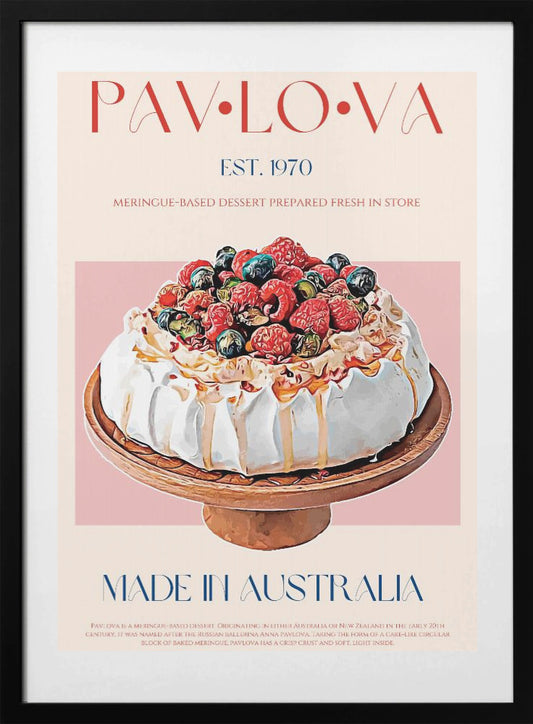 Berry Pavlova Delight - Art Print by Nazma Khokhar
