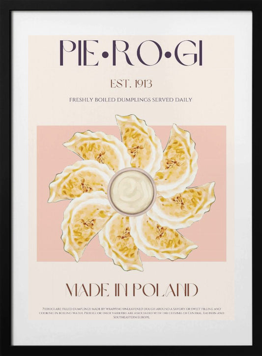 Polish Dumpling Delight - Art Print by Nazma Khokhar