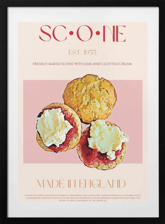 English Scone Delight - Art Print by Nazma Khokhar