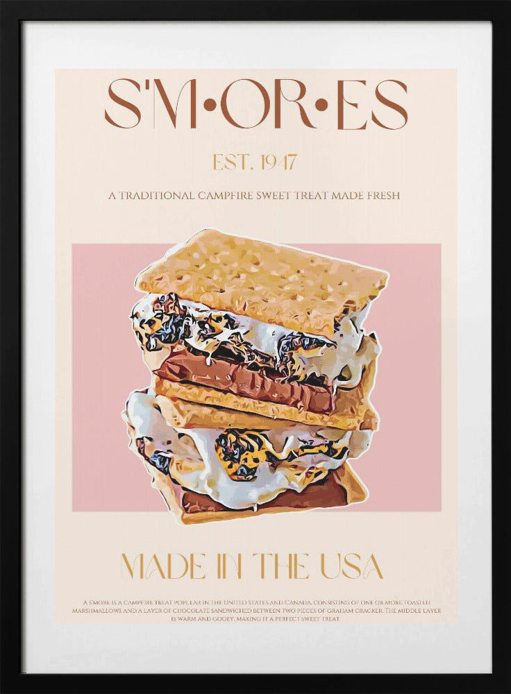 Sweet Campfire Delight - Art Print by Nazma Khokhar