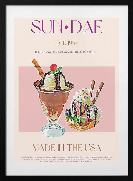 Delicious Sundaes - Art Print by Nazma Khokhar