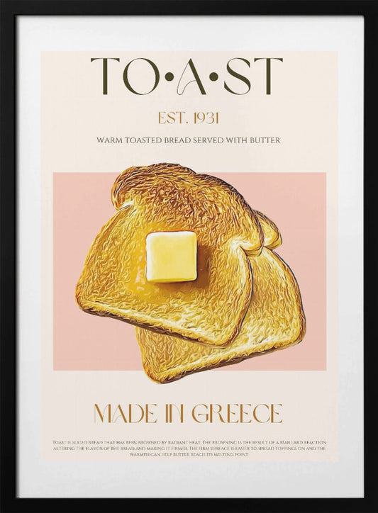 Toast Print - Art Print by Nazma Khokhar