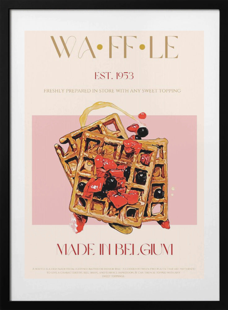 Waffle Print - Art Print by Nazma Khokhar