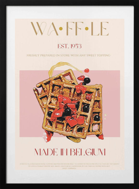 Waffle Print - Art Print by Nazma Khokhar