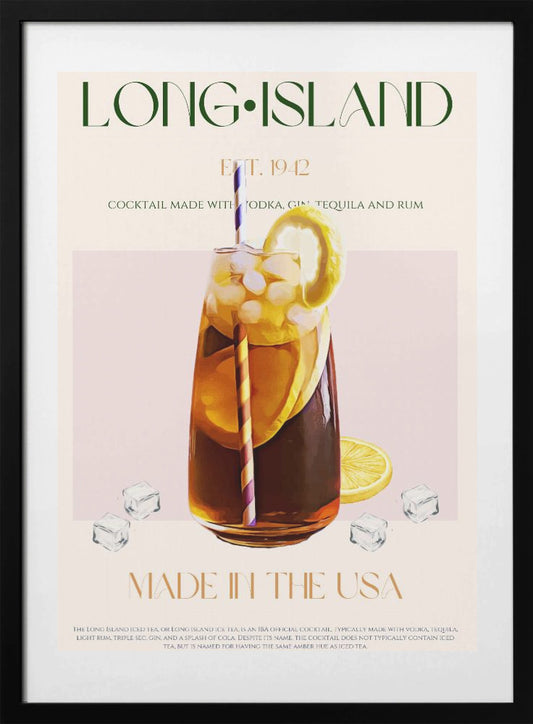 Island Cocktail Delight - Art Print by Nazma Khokhar