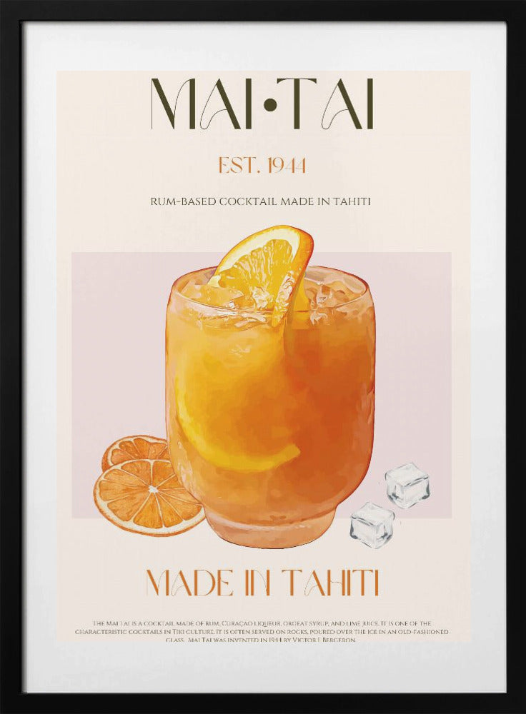 Orange Bliss Drink - Art Print by Nazma Khokhar