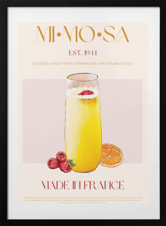 French Sunrise Sip - Art Print by Nazma Khokhar