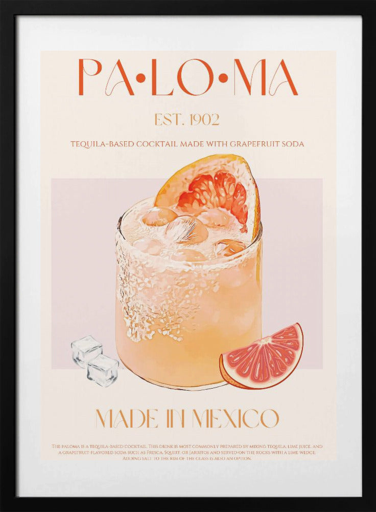 Tequila Sunrise Sip - Art Print by Nazma Khokhar