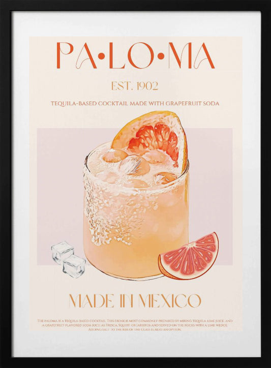 Tequila Sunrise Sip - Art Print by Nazma Khokhar