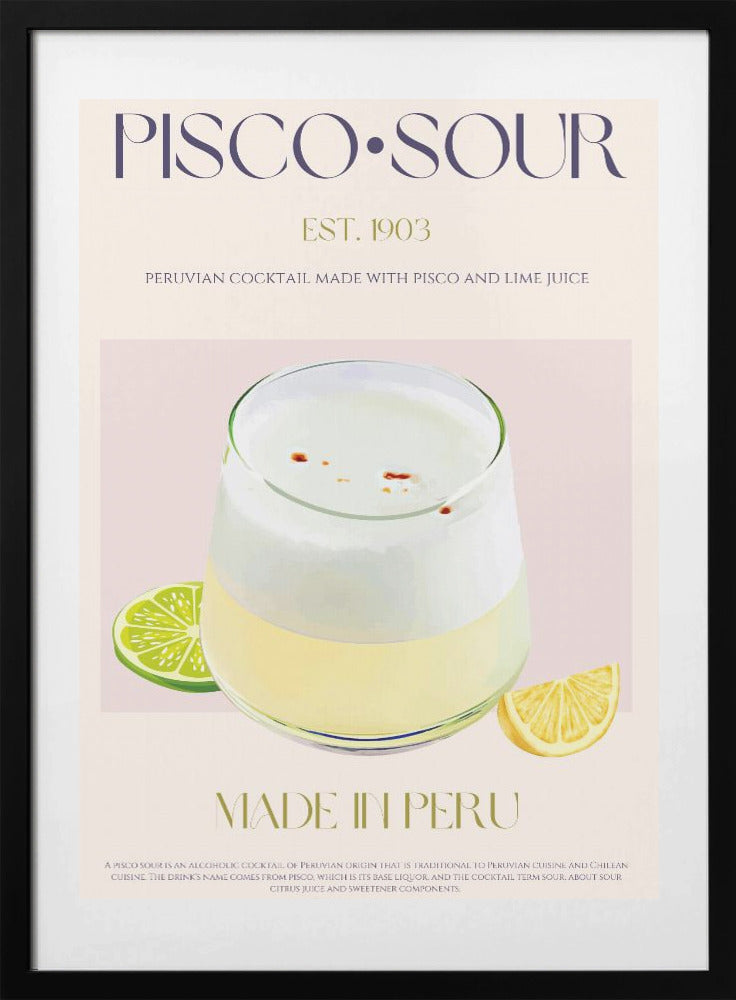 Pisco Delight - Art Print by Nazma Khokhar