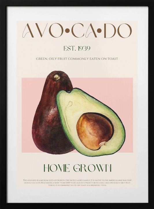 Avocado Essence - Art Print by Nazma Khokhar