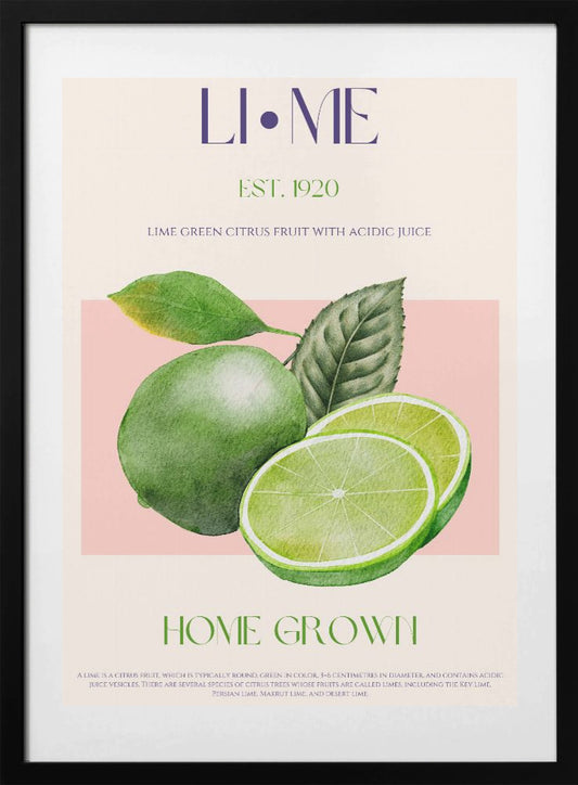 Zesty Green Delight - Art Print by Nazma Khokhar