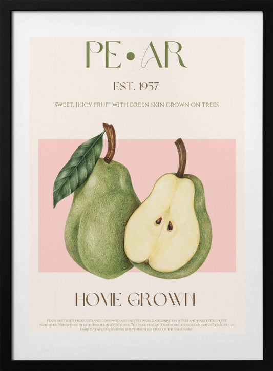 Juicy Pear Delight - Art Print by Nazma Khokhar